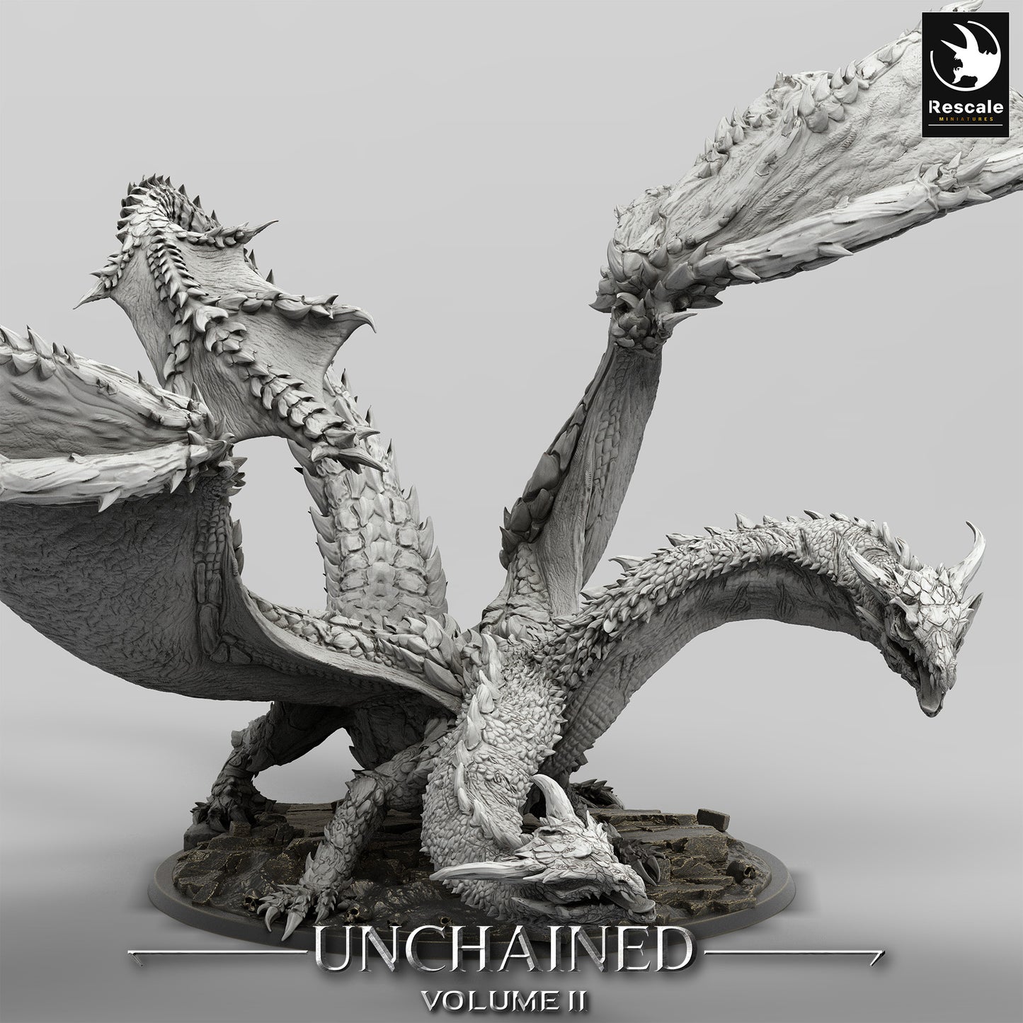 Drache Bialmuth Miniatur | two Headed Dragon | Rescale Miniatures
