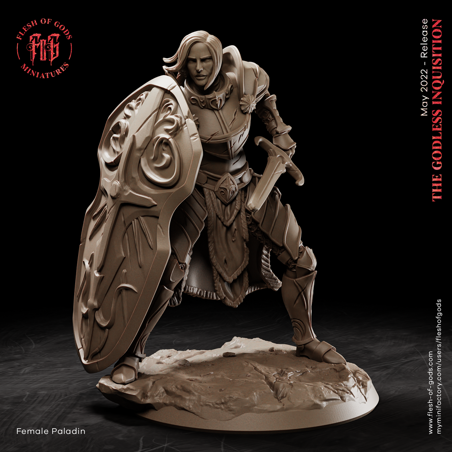 Paladin Tabletop Miniatur | Kleriker - Flesh of Gods