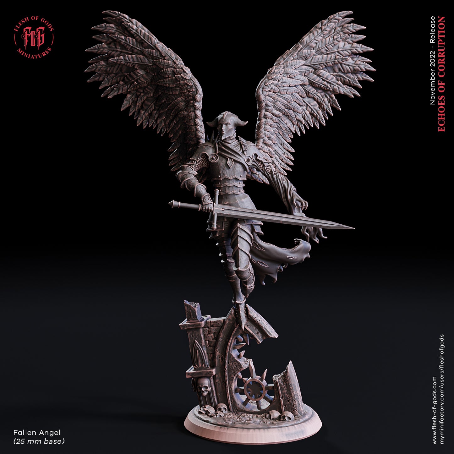 Gefallener Engel Miniatur | Paladin | Flesh of Gods
