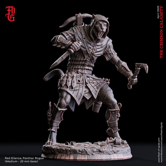 Panther Schurke Miniatur | Leonin | Flesh of Gods