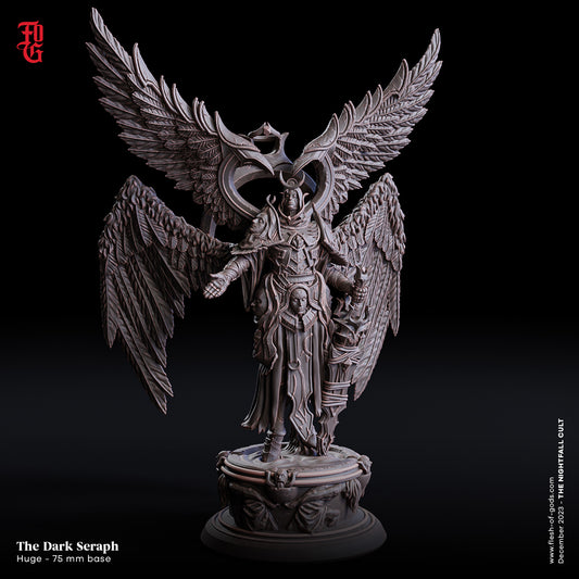 The Dark Seraph Miniatur | Winged Angel | Aasimar | DnD | Seraphim | Pathfinder | Flesh of Gods