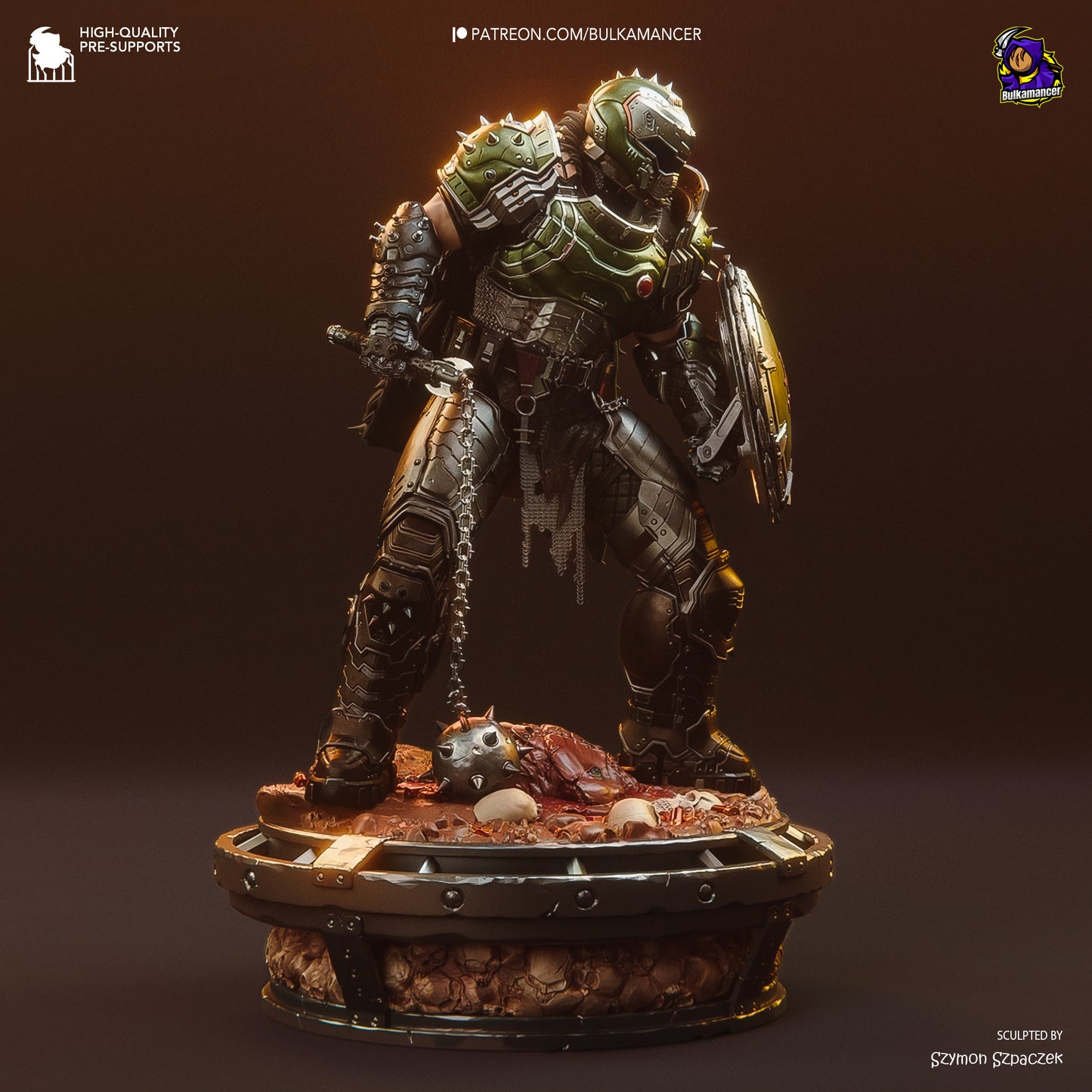 Hellwalker Display Miniatur | Slayer | Fantasy | unbemalter Bausatz - Bulkamancer Sculpts