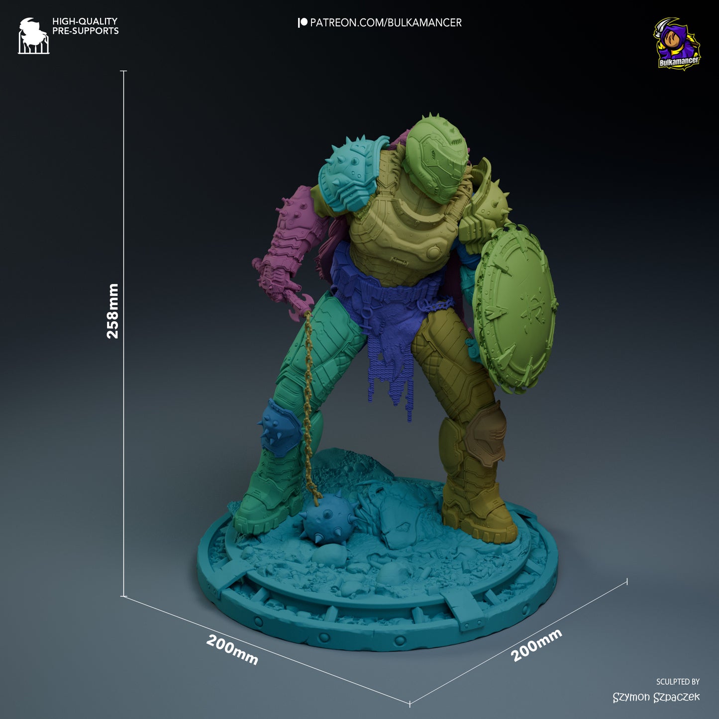 Hellwalker Display Miniatur | Slayer | Fantasy | unbemalter Bausatz - Bulkamancer Sculpts