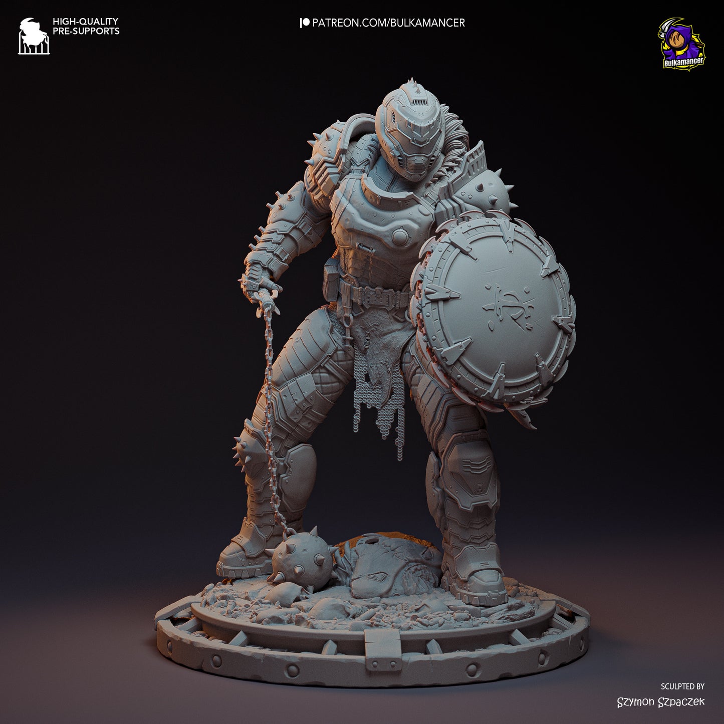 Hellwalker Display Miniatur | Slayer | Fantasy | unbemalter Bausatz - Bulkamancer Sculpts