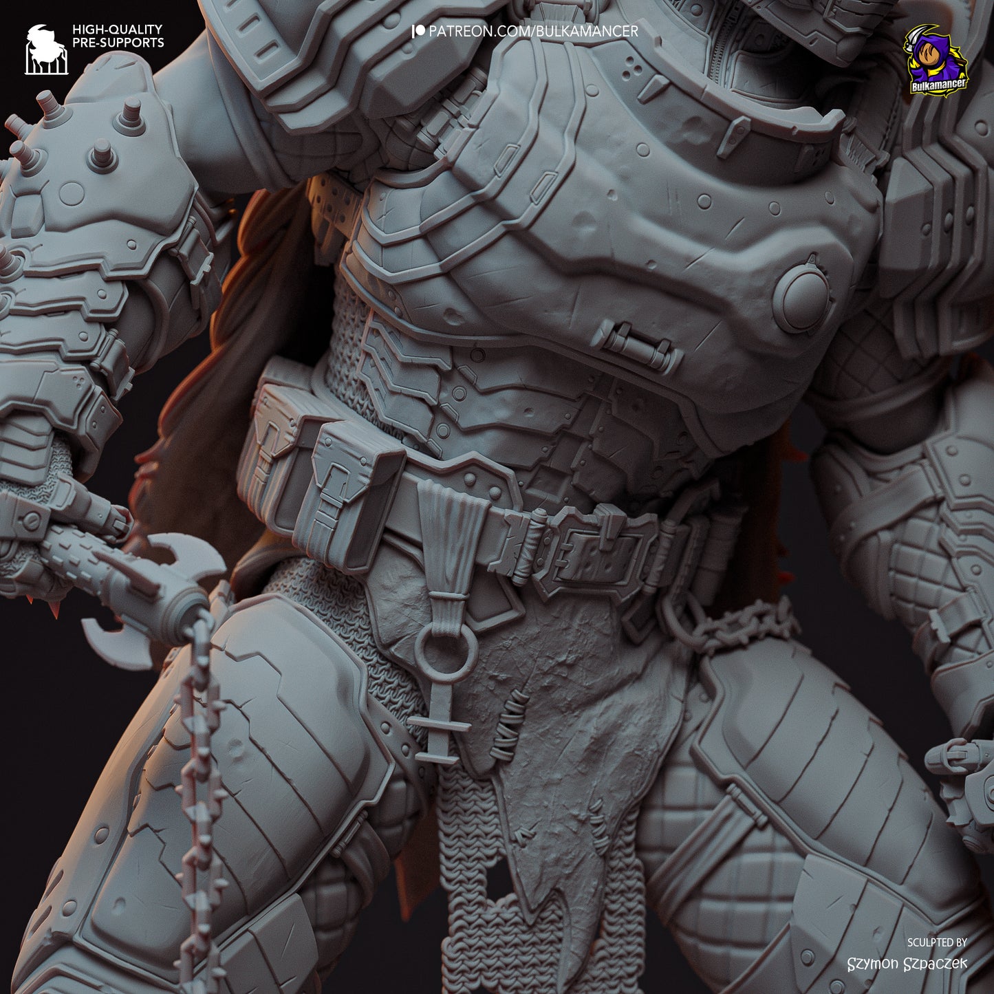 Hellwalker Display Miniatur | Slayer | Fantasy | unbemalter Bausatz - Bulkamancer Sculpts