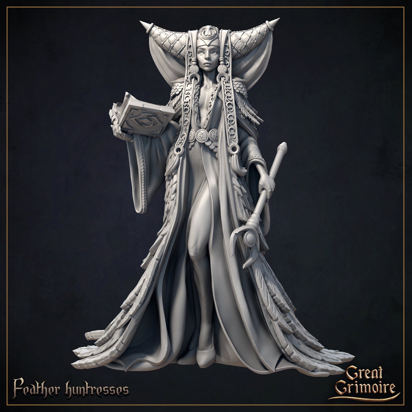 Hohe Priesterin Miniatur | Feathered Priestess | - Great Grimoire