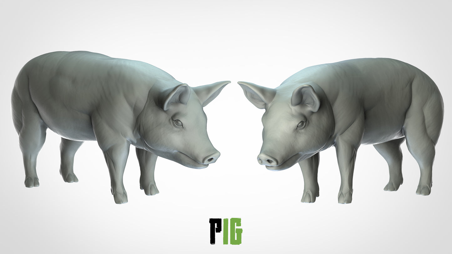 Schwein Miniatur - 3DIP Studios
