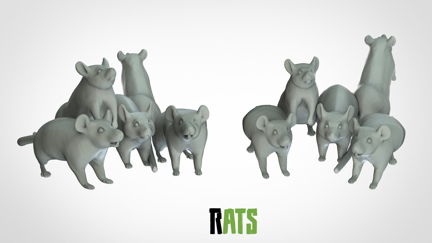 Ratten Miniatur - 3DIP Studios