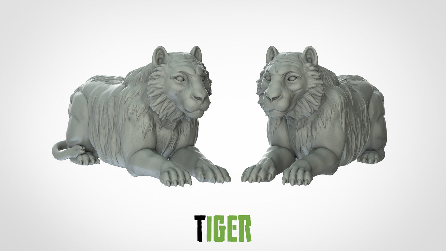 Tiger Miniatur (Pose 2) - 3DIP Stuidos