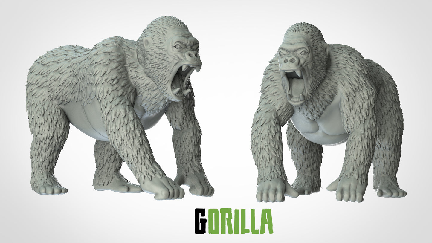 Gorilla Miniatur - 3DIP Studios