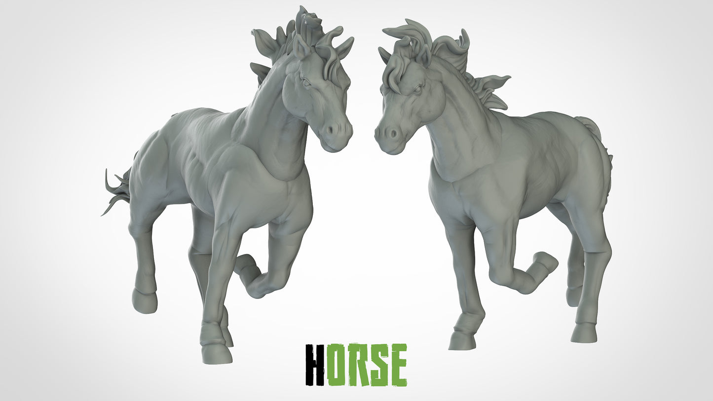Pferd (Pose 3) Miniatur - 3DIP Studios