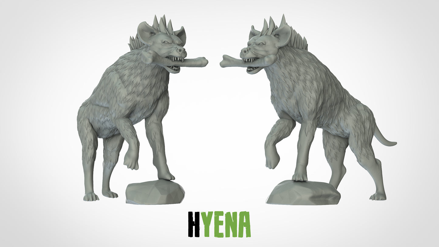 Hyäne (Pose 2) Miniatur - 3DIP Studios
