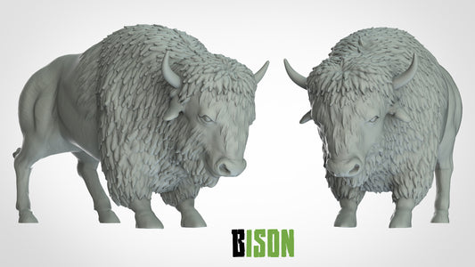 Bison Miniatur - 3DIP Studios