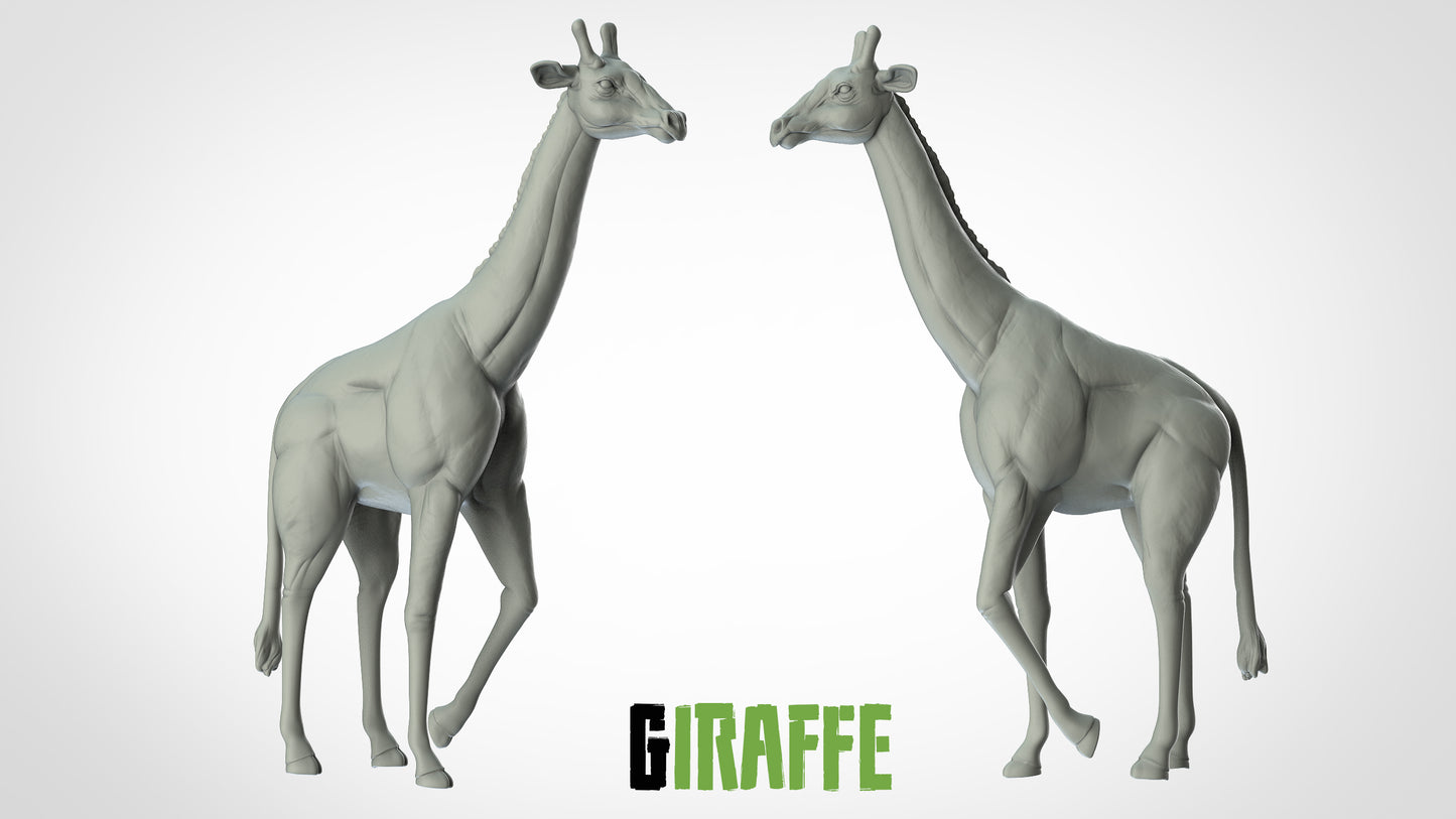 Giraffe Miniatur - 3DIP Studios