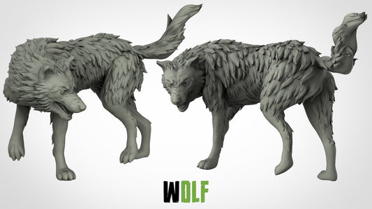 Wolf Miniatur - 3DIP Studios