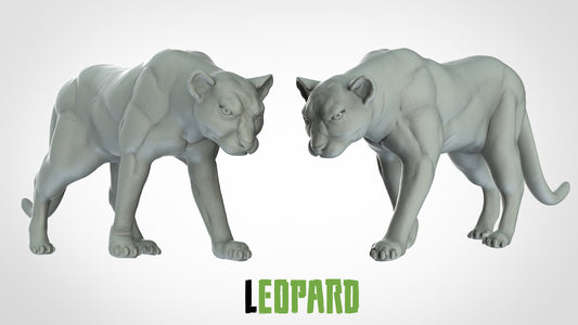 Leopard Miniatur - 3DIP Studios