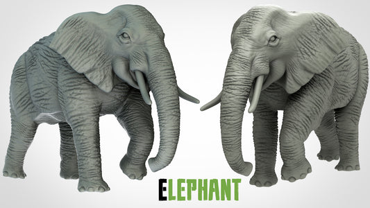 Elefant Miniatur - 3DIP Studios