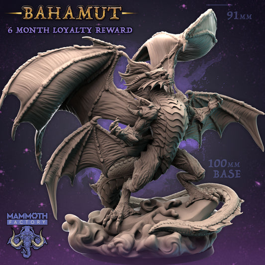 Bahamut Drache Boss Miniatur | Dungeons and Dragons | Tabletop | RPG | Pathfinder | D&D | Mammoth Factory