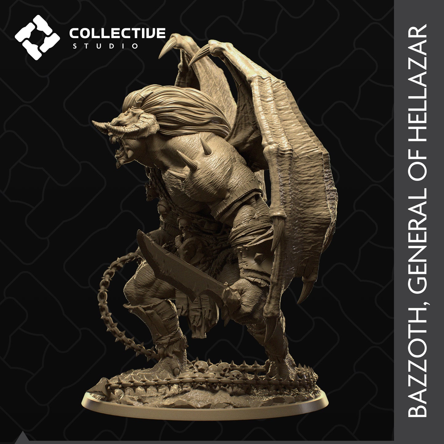 Dämon General Bazzoth Miniatur | Collective Studio