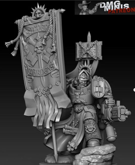 Silver Warden standard Bearer - Miniatur