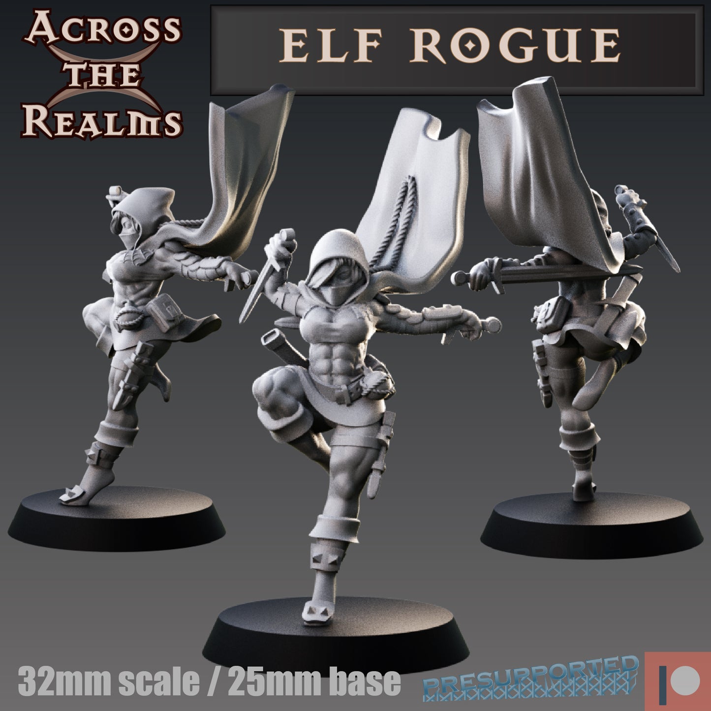 Elf Schurke Tabletop Miniatur - Across the Realms