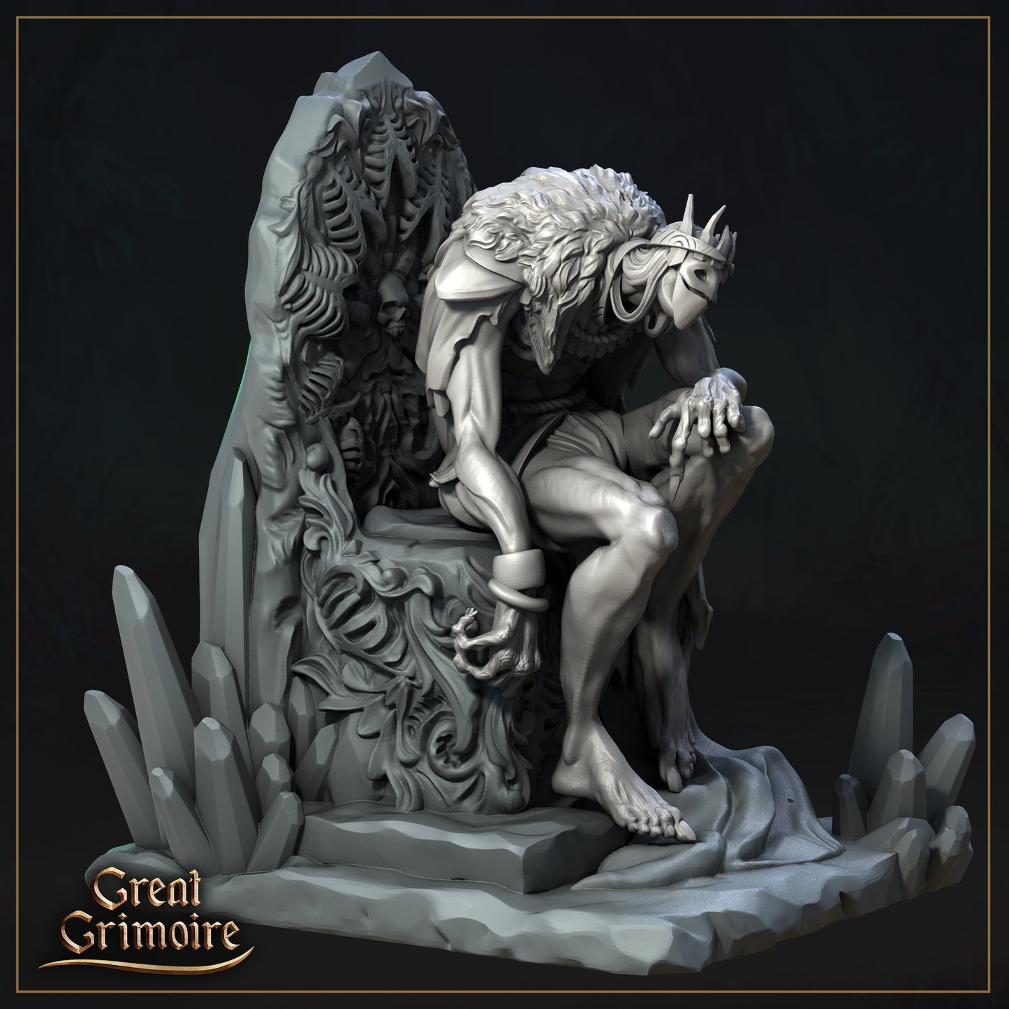 Smaragd Zauberer Tabletop Miniatur | Emerald King | Great Grimoire