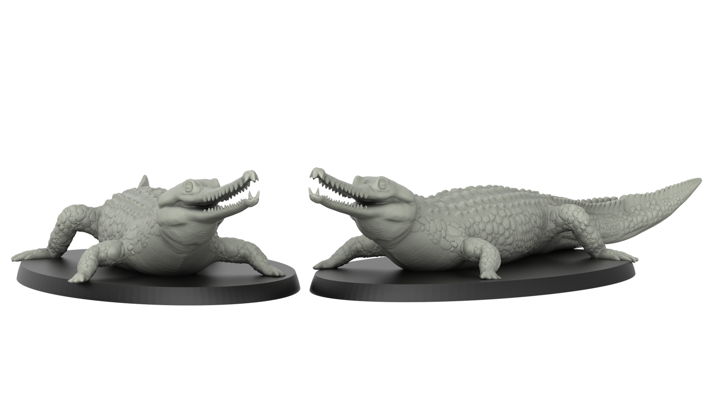 Gavial Krokodil Miniatur - 3DIP Studios