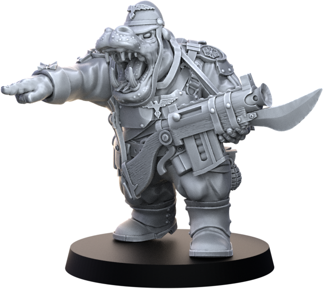 Hippo Infantry Miniatur - Across the Realms