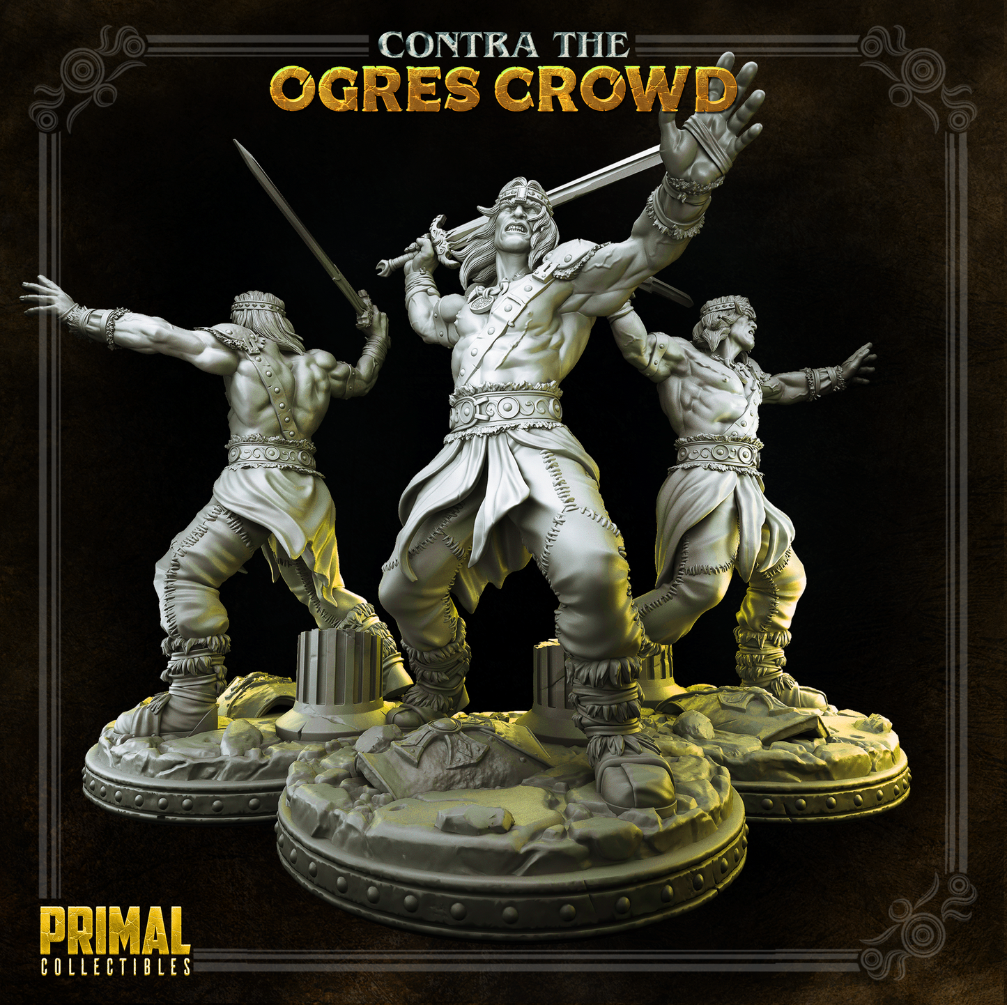 Held Boris der Barbar | The Barbarian Miniatur | Tabletop - Primal Collectibles