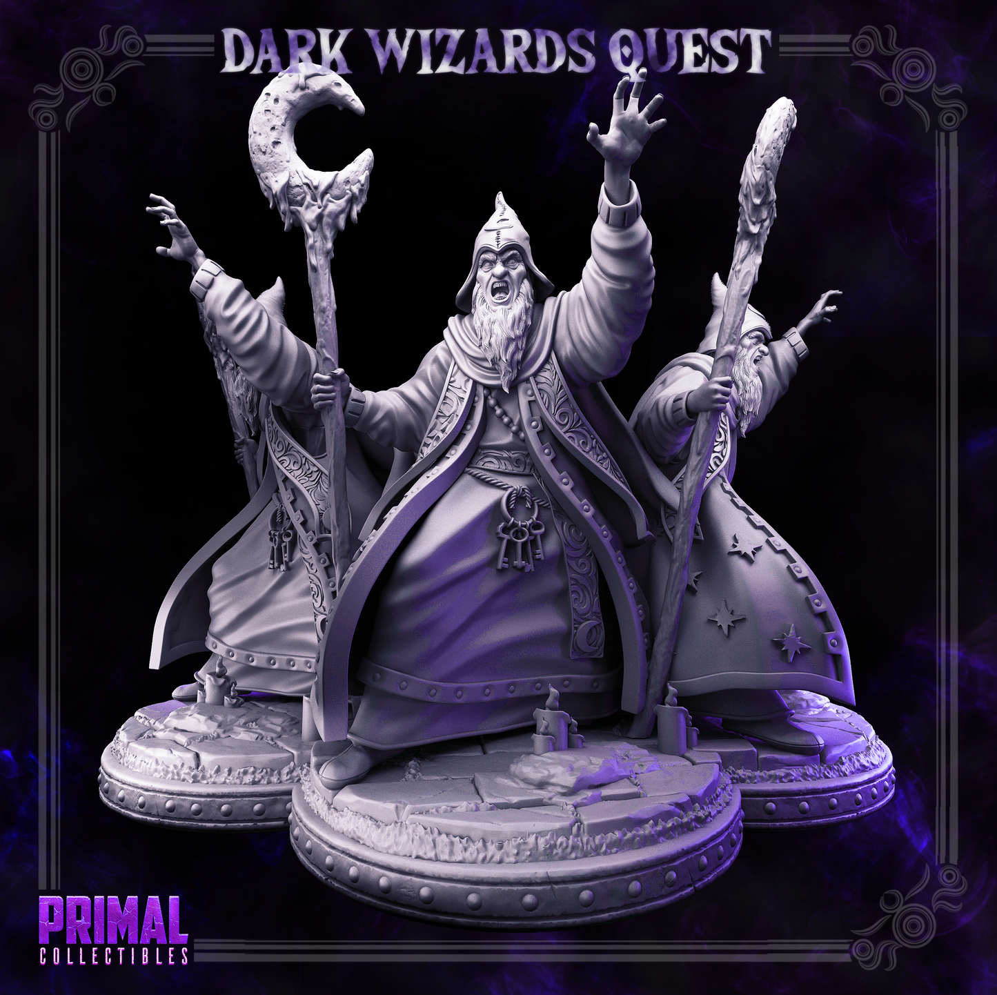 Dark Wizard Hasaugul | Magier Miniatur - Primal Collectibles