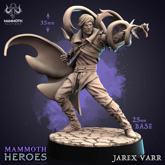 Jarex Varr Magier Miniatur | Nekromant | Dungeons and Dragons | Tabletop | Pathfinder | D&D | Mammoth Factory
