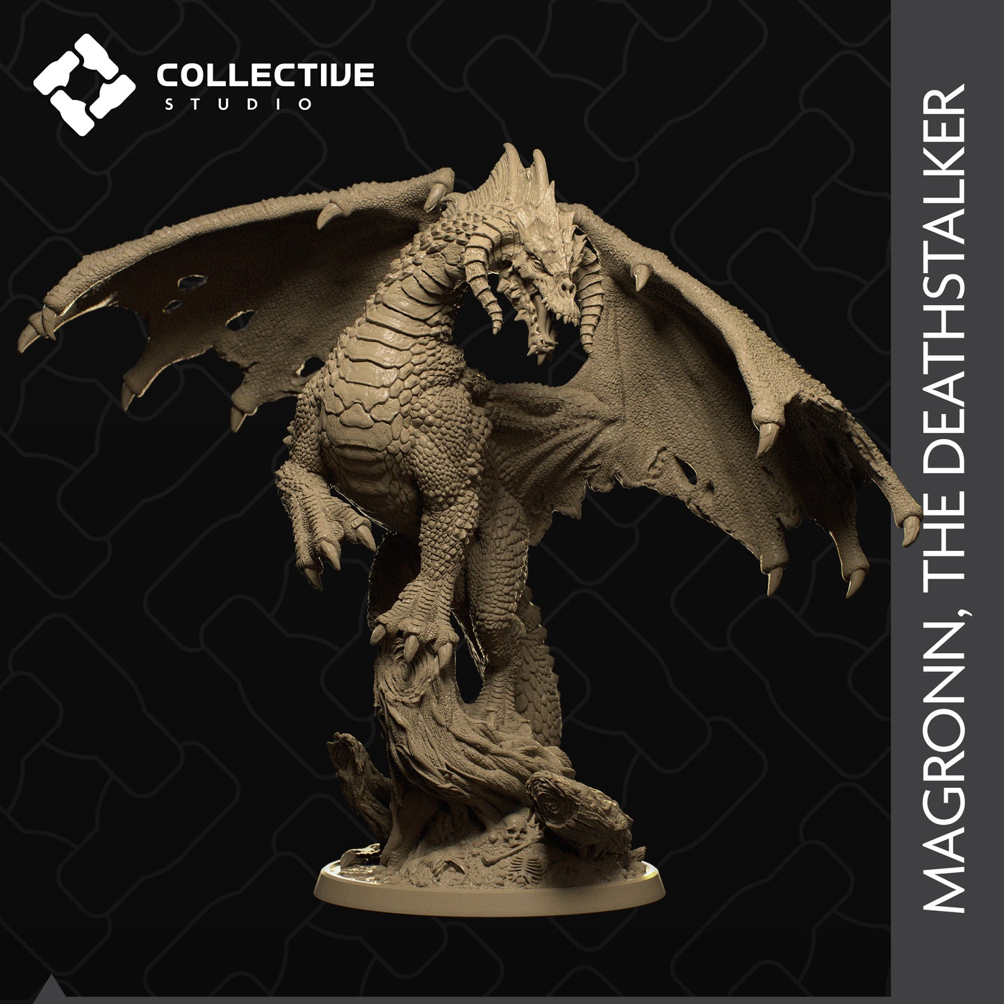Magronn The Deathstalker - Drache Boss Miniatur | Dungeons and Dragons | Tabletop | D&D | Collective Studio
