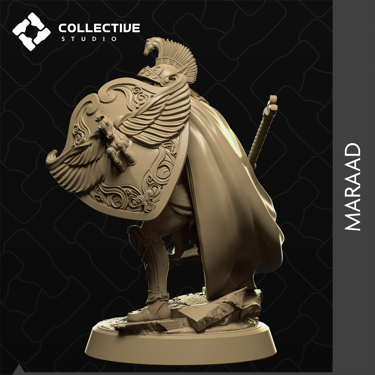 Maraad Gladiator Miniatur | 2 Posen - Krieger - Collective Studio