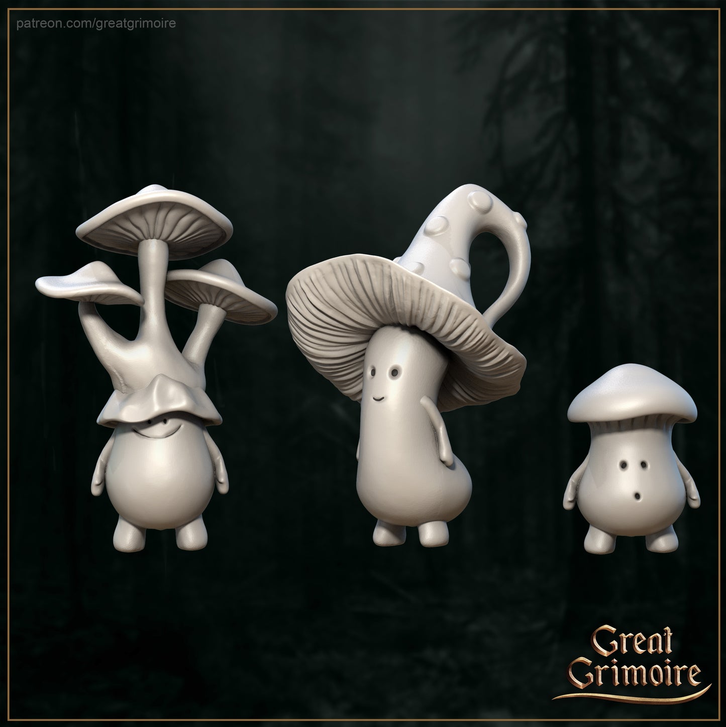 Mushroom Krieger Tabletop Miniatur - Forest Villagers