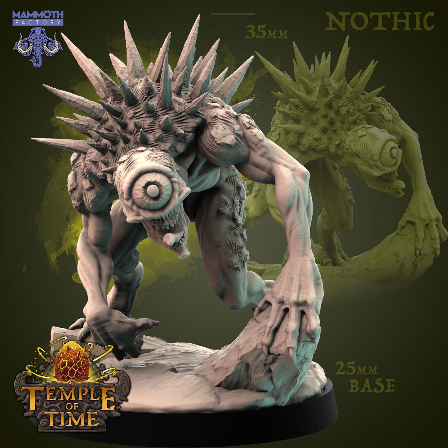 Nothic Monster Miniatur | Tabletop | Tempel der Zeit | Dungeons and Dragons | Mammoth Factory