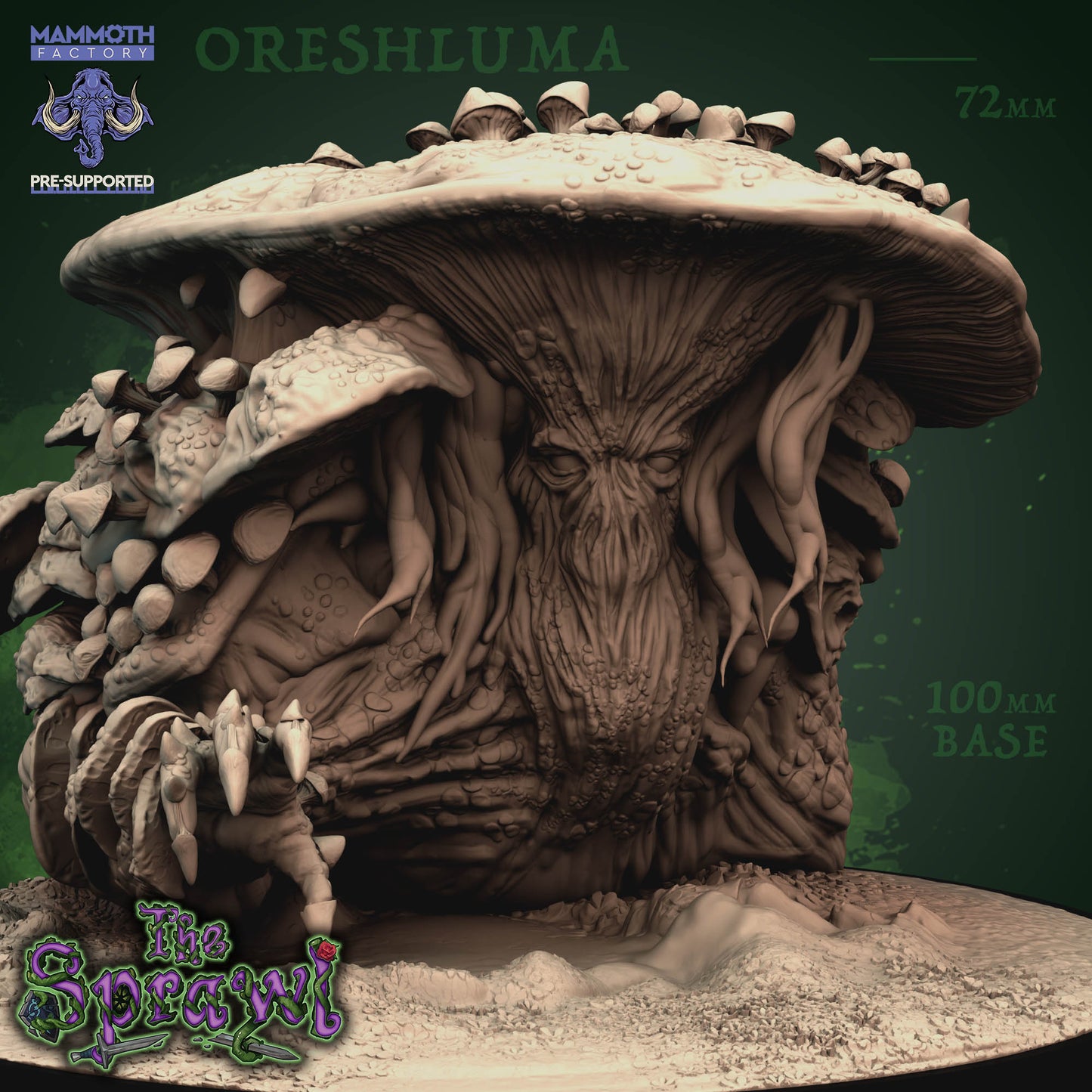 Oreshluma Pilz Monster Boss Miniatur | Dungeons and Dragons | Tabletop | Mammoth Factory