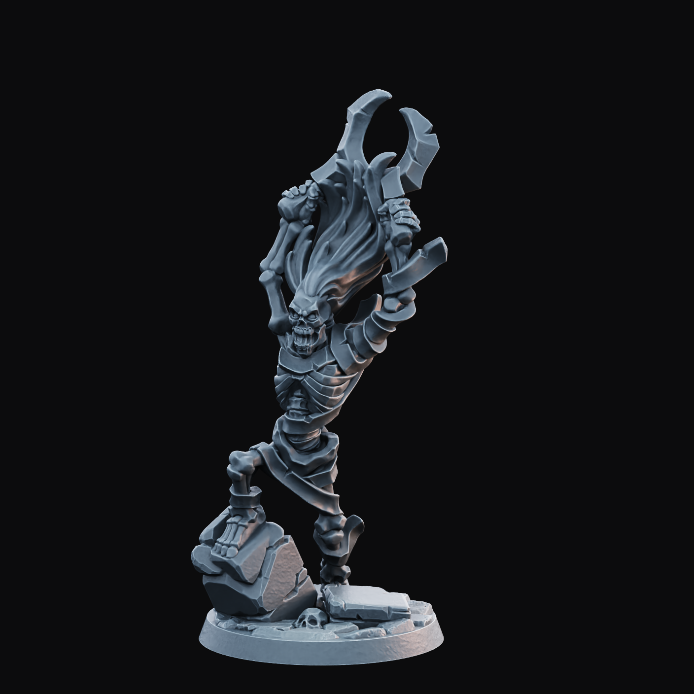 Skelettkrieger mit Sense Miniatur - Arbiter Miniatures