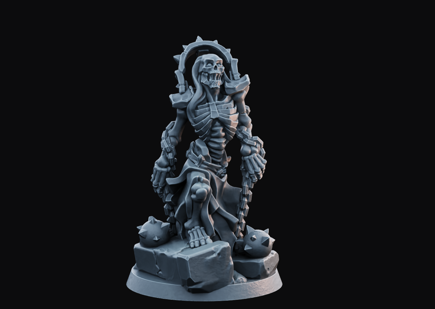 Skelettkrieger mit Morgenstern Tabletop Miniatur - Arbiter Miniatures