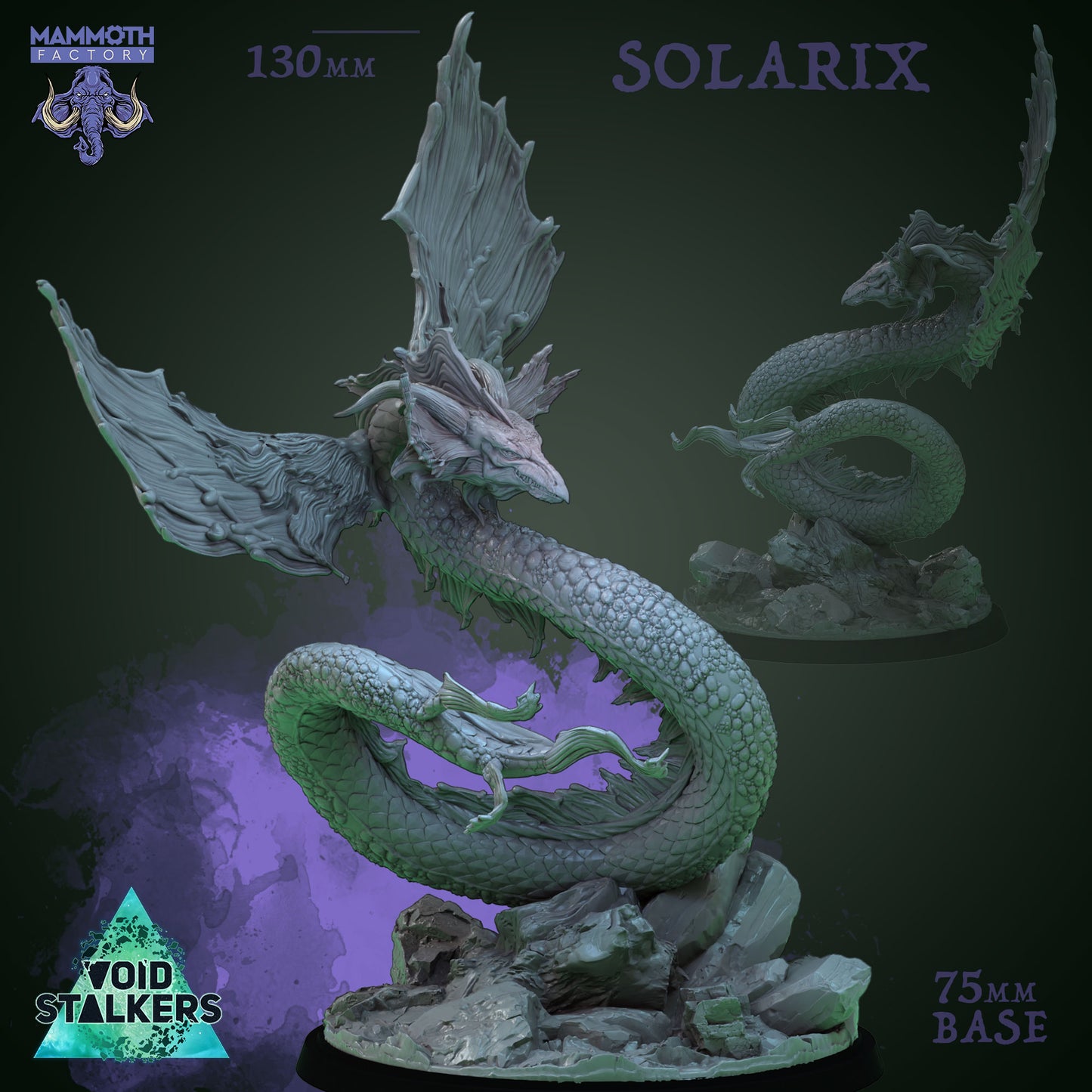 Solarix Drache Miniatur | Dungeons and Dragons | Tabletop | RPG | D&D | Mammoth Factory
