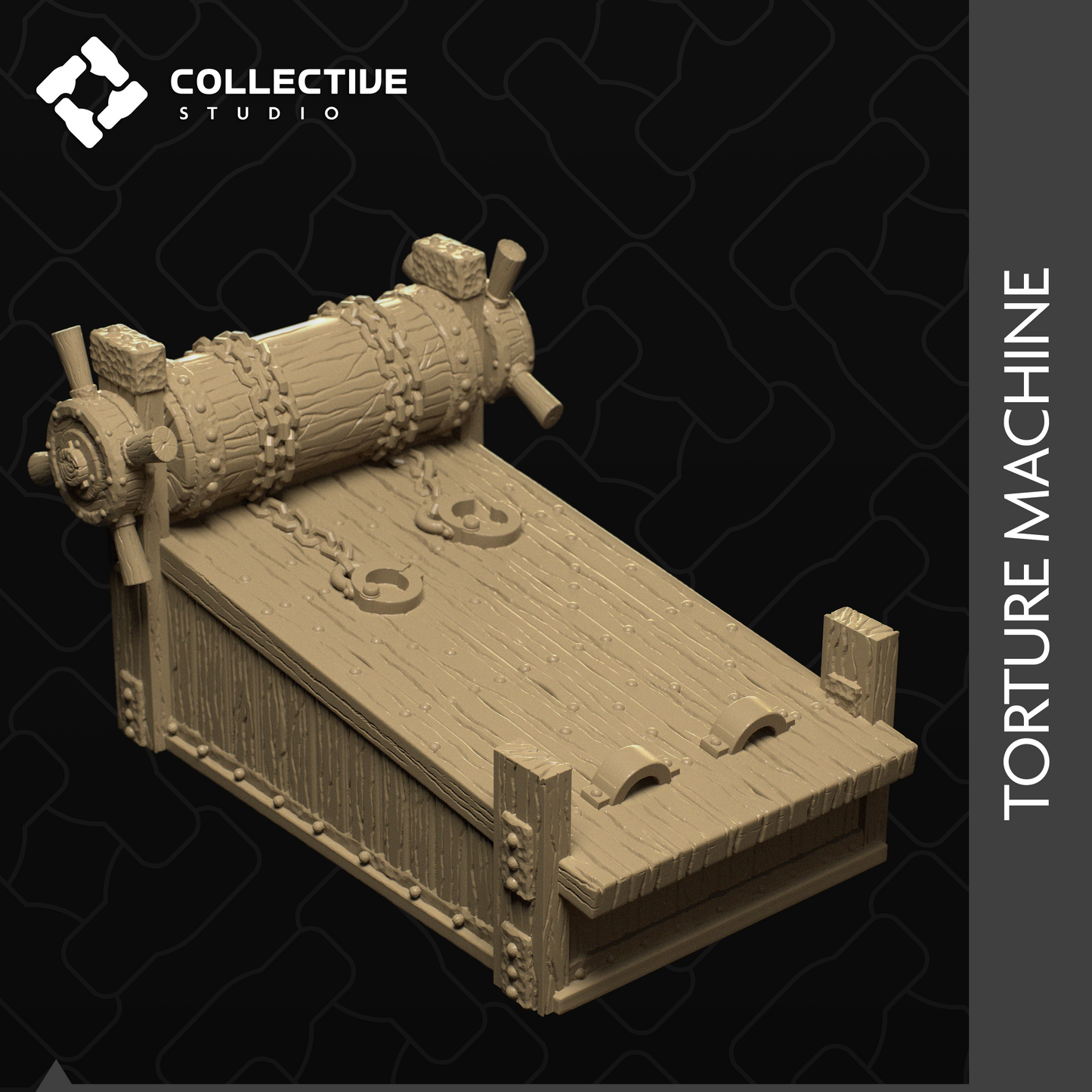 Schlosseinrichtung Miniatur | Tabletop | Esstisch | Alchemietisch | Sarkophag | Foltermaschine | Thron | 32mm | D&D | Collective Studio