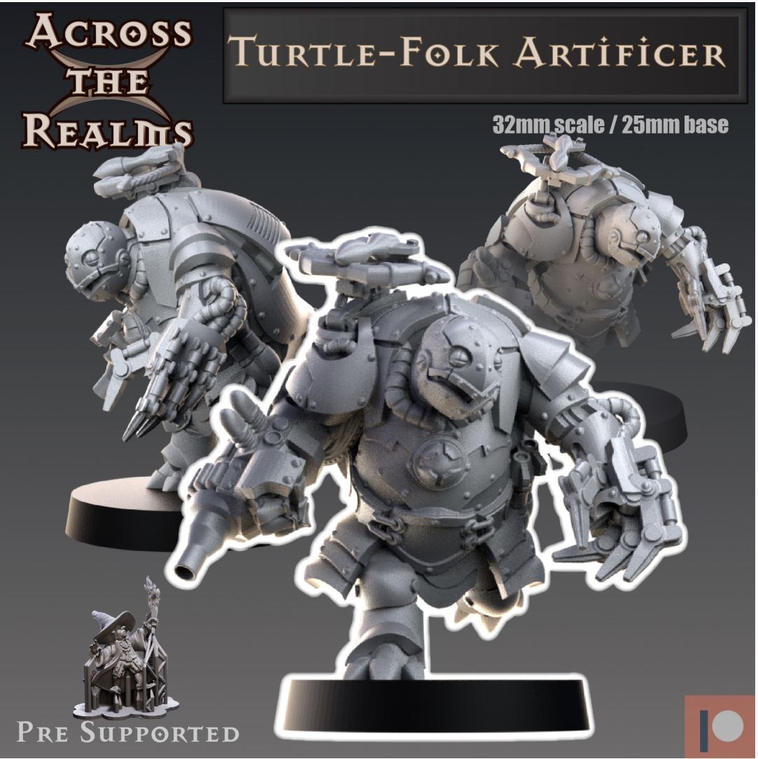 Turtle-Folk Artificer Miniatur - Across the Realms