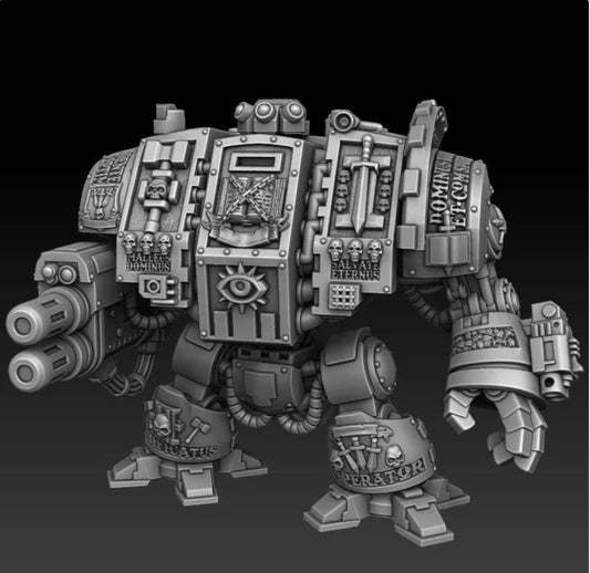 Silver Wardens Box Walking Robot of Death Miniatur - Tabletop Miniatur