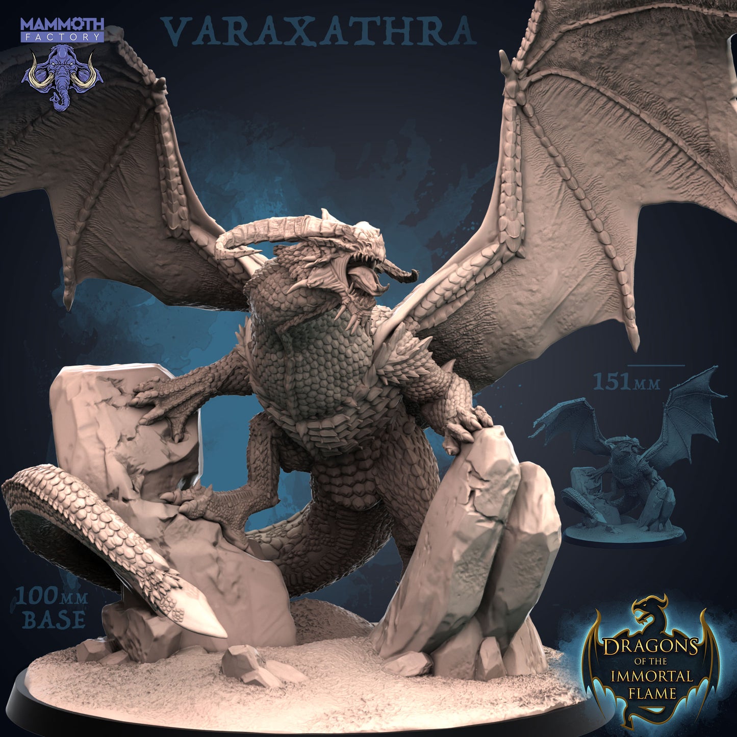 Uralter Drache - Varaxathra Boss Miniatur | Dungeons and Dragons | Tabletop | RPG | D&D | Mammoth Factory