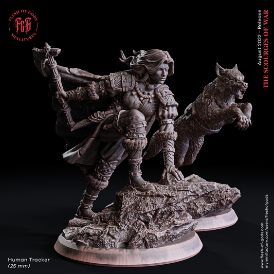 Jäger mit Hund Miniatur - Flesh of Gods