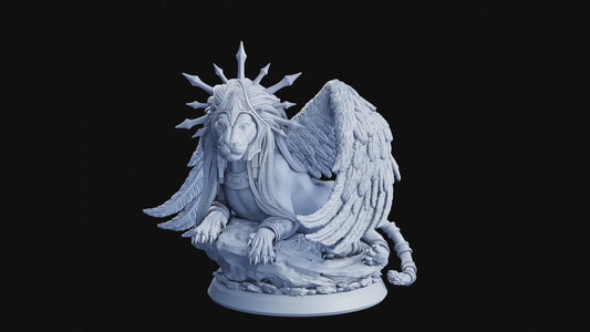 Gynosphinx Miniatur | Sphinx Tabletop Miniatur | Flesh of Gods