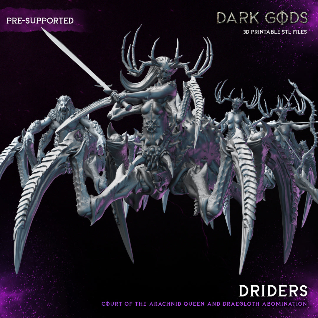 Driders und Draegloth Abomination Miniatur - Dark Gods