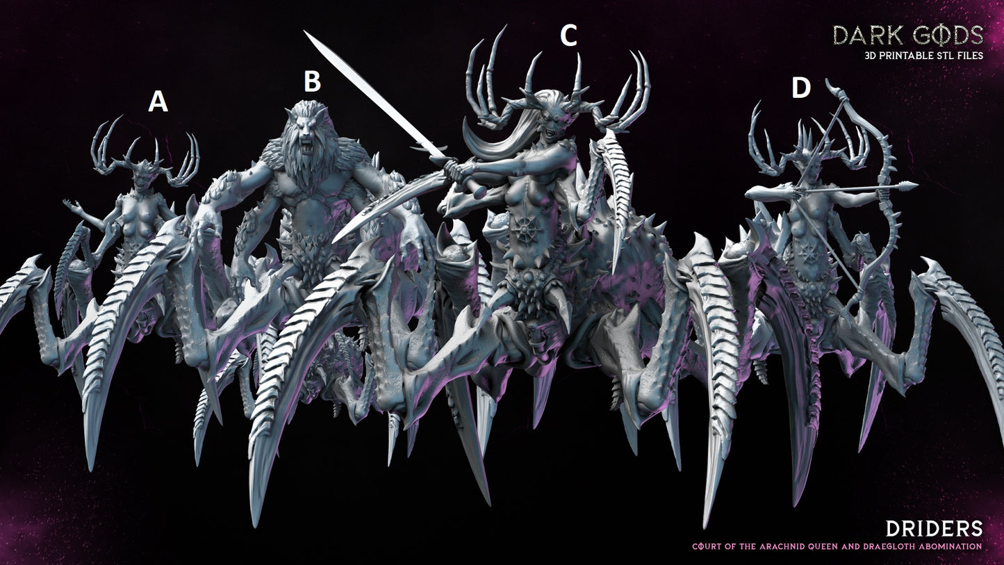 Driders und Draegloth Abomination Miniatur - Dark Gods