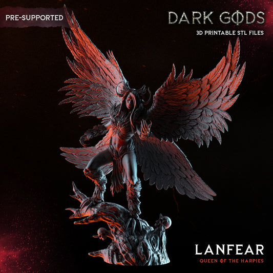 Lanfear Königin der Harpien Miniatur von Dark Gods