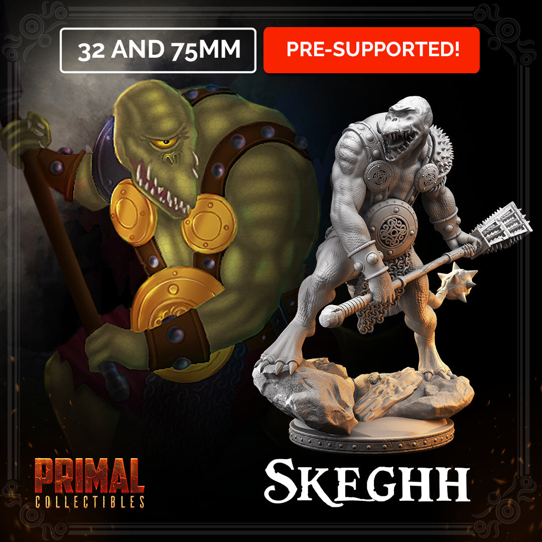 Reptil Skeghh Fimir Miniatur | Tabletop - Primal Collectibles