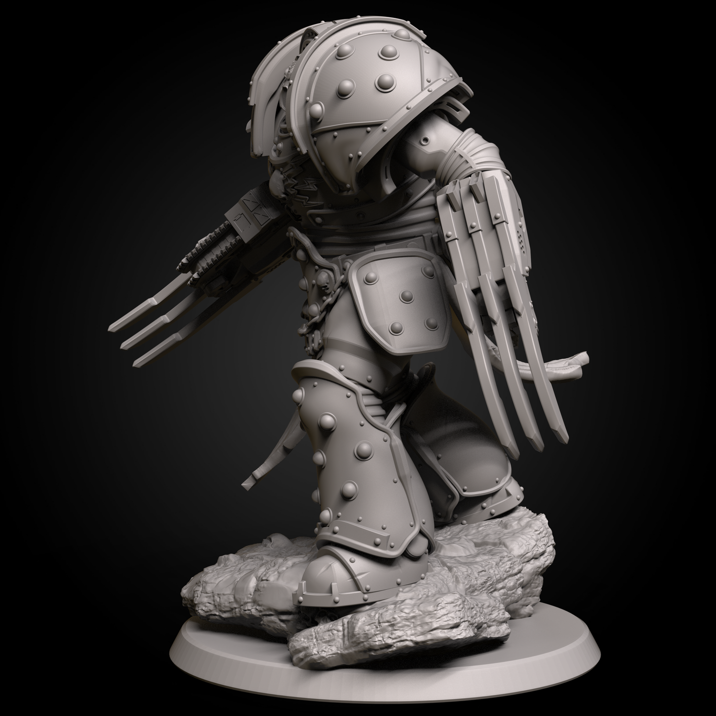 Fanart Big Armored Guy - Miniatur